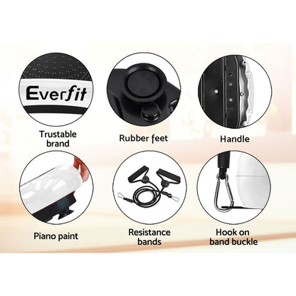 Everfit Vibration Machine Platform Vibrator Resistance Rope Home Fitness White-Sports &amp; Fitness > Fitness Accessories-PEROZ Accessories