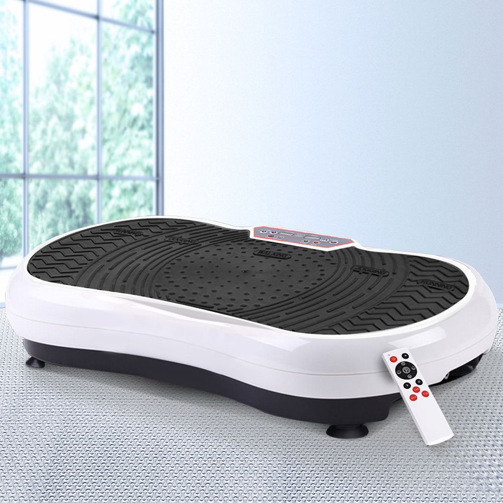 Everfit Vibration Machine Platform Vibrator Resistance Rope Home Fitness White-Sports &amp; Fitness > Fitness Accessories-PEROZ Accessories