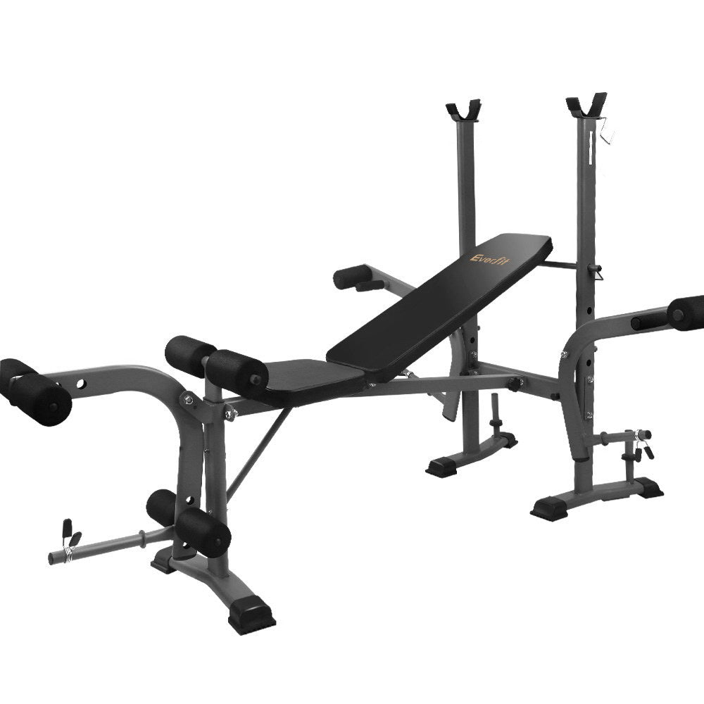 Everfit Weight Bench 8 in 1 Bench Press Adjustable Home Gym Station 200kg-Sports &amp; Fitness &gt; Fitness Accessories-PEROZ Accessories