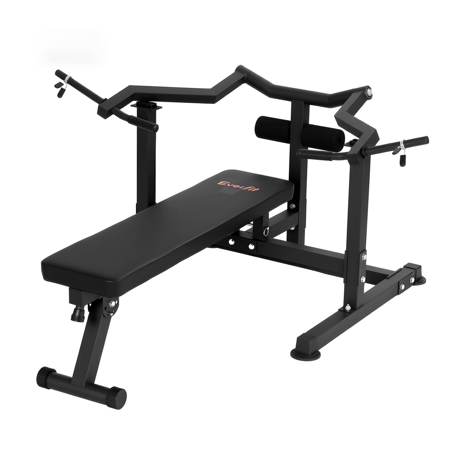 Everfit Chest Press Machine Home Gym Equipment Folding Workout Bench with Independent Arms Black-Sports &amp; Fitness > Exercise, Gym &amp; Fitness > Gym Equipment &amp; Accessories-PEROZ Accessories