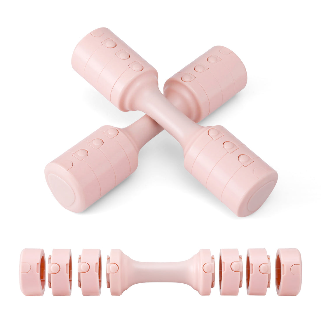 Everfit 2x2.5kg Adjustable Dumbbell Set Weights Set 4-in-1 Home Gym Workout Strength Training-Sports &amp; Fitness > Exercise, Gym &amp; Fitness > Free Weights-PEROZ Accessories