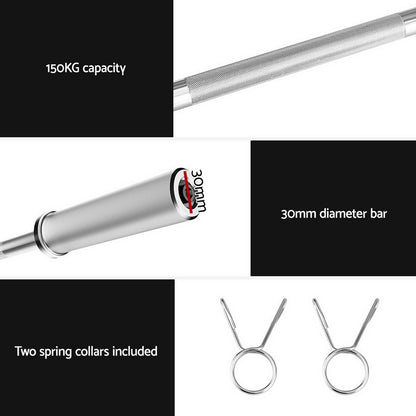 Everfit Barbell Bar Weights Lifting Dumbbells Olympic Training Bar Gym Fitness-Sports &amp; Fitness &gt; Exercise, Gym &amp; Fitness &gt; Free Weights-PEROZ Accessories