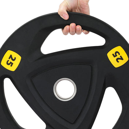 Everfit Weight Plates Standard 25kg Dumbbells Barbells Plate Weight Lifting Home Gym-Sports &amp; Fitness &gt; Exercise, Gym &amp; Fitness &gt; Free Weights-PEROZ Accessories