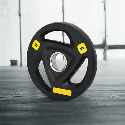 Everfit Weight Plates Standard 5kg Dumbbells Barbells Plate Weight Lifting Home-Sports &amp; Fitness &gt; Exercise, Gym &amp; Fitness &gt; Free Weights-PEROZ Accessories