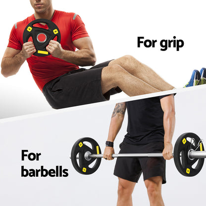 Everfit Weight Plates Standard 5kg Dumbbells Barbells Plate Weight Lifting Home-Sports &amp; Fitness &gt; Exercise, Gym &amp; Fitness &gt; Free Weights-PEROZ Accessories