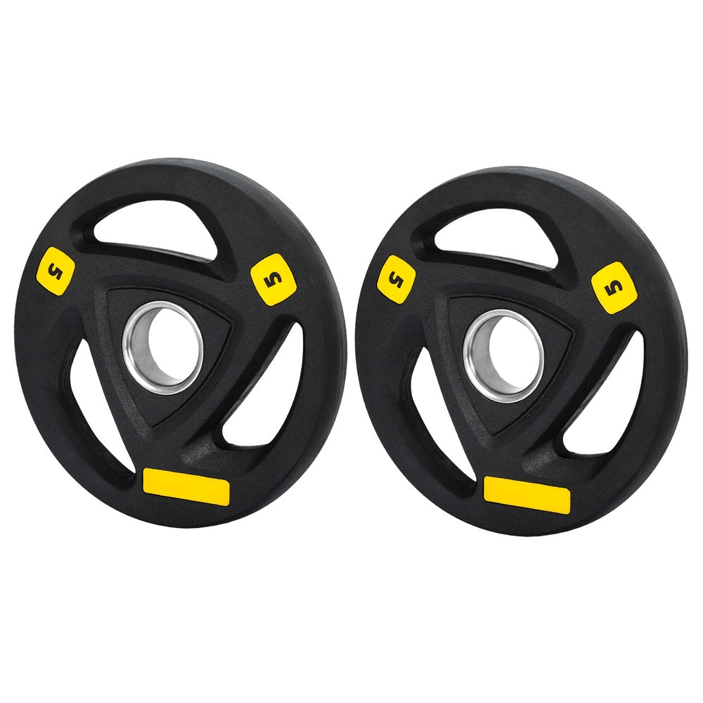 Everfit Weight Plates Standard 5kgx2 Dumbbells Barbells Plate Weight Lifting Home-Sports &amp; Fitness &gt; Exercise, Gym &amp; Fitness &gt; Free Weights-PEROZ Accessories