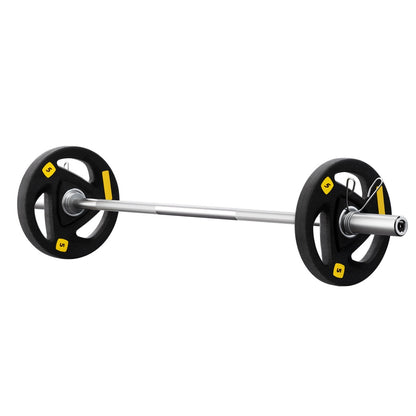 Everfit Barbells Set 16kg 120cm Dumbbells Barbells Plate Weight Lifting Home Gym-Sports &amp; Fitness &gt; Exercise, Gym &amp; Fitness &gt; Free Weights-PEROZ Accessories
