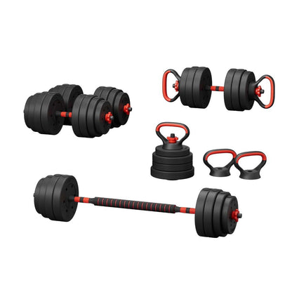 Everfit 40kg Adjustable Dumbbells Set Kettle Bell Weight Plates Barbells Gym-Sports &amp; Fitness &gt; Exercise, Gym &amp; Fitness &gt; Free Weights-PEROZ Accessories