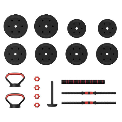 Everfit 40kg Adjustable Dumbbells Set Kettle Bell Weight Plates Barbells Gym-Sports &amp; Fitness &gt; Exercise, Gym &amp; Fitness &gt; Free Weights-PEROZ Accessories