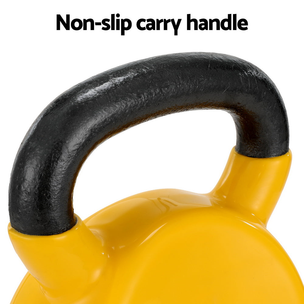 Everfit 20kg Kettlebell Set Weightlifting Bench Dumbbells Kettle Bell Gym Home-Sports &amp; Fitness &gt; Exercise, Gym &amp; Fitness &gt; Free Weights-PEROZ Accessories