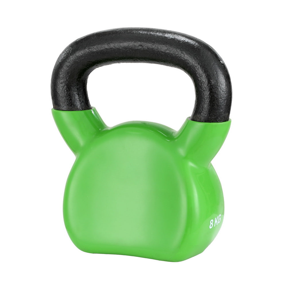 Everfit 8kg Kettlebell Set Weightlifting Bench Dumbbells Kettle Bell Gym Home-Sports &amp; Fitness &gt; Exercise, Gym &amp; Fitness &gt; Free Weights-PEROZ Accessories