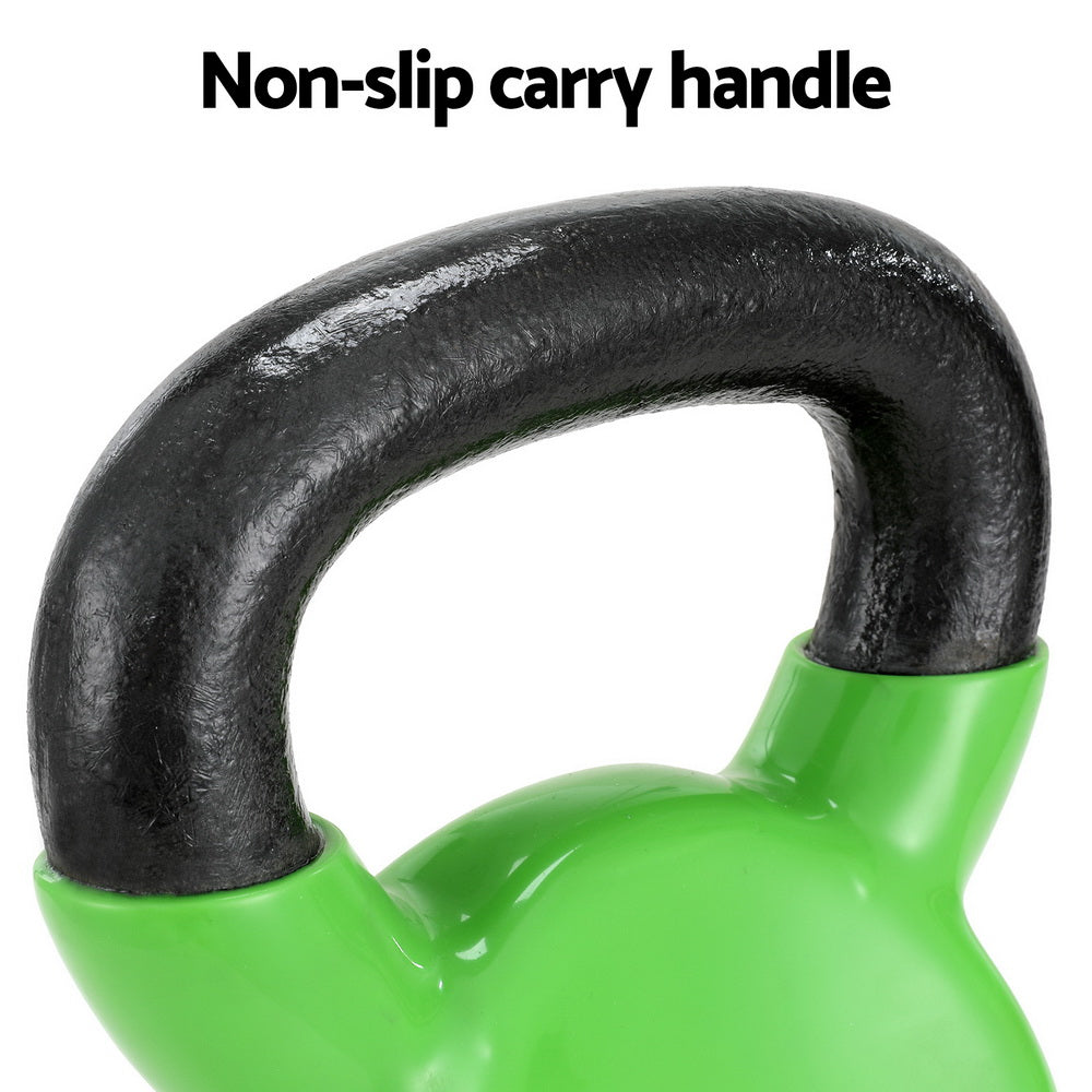 Everfit 8kg Kettlebell Set Weightlifting Bench Dumbbells Kettle Bell Gym Home-Sports &amp; Fitness &gt; Exercise, Gym &amp; Fitness &gt; Free Weights-PEROZ Accessories