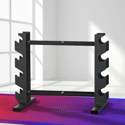 Everfit Dumbbells Rack Dumbbell Kettlebell Stand Home Gym Storage 200kg Capacity-Sports &amp; Fitness &gt; Exercise, Gym &amp; Fitness &gt; Free Weights-PEROZ Accessories