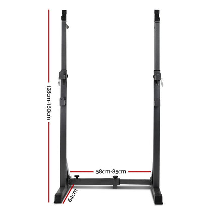 Everfit Weight Bench Adjustable Squat Rack Home Gym Equipment 300kg-Sports &amp; Fitness &gt; Fitness Accessories-PEROZ Accessories