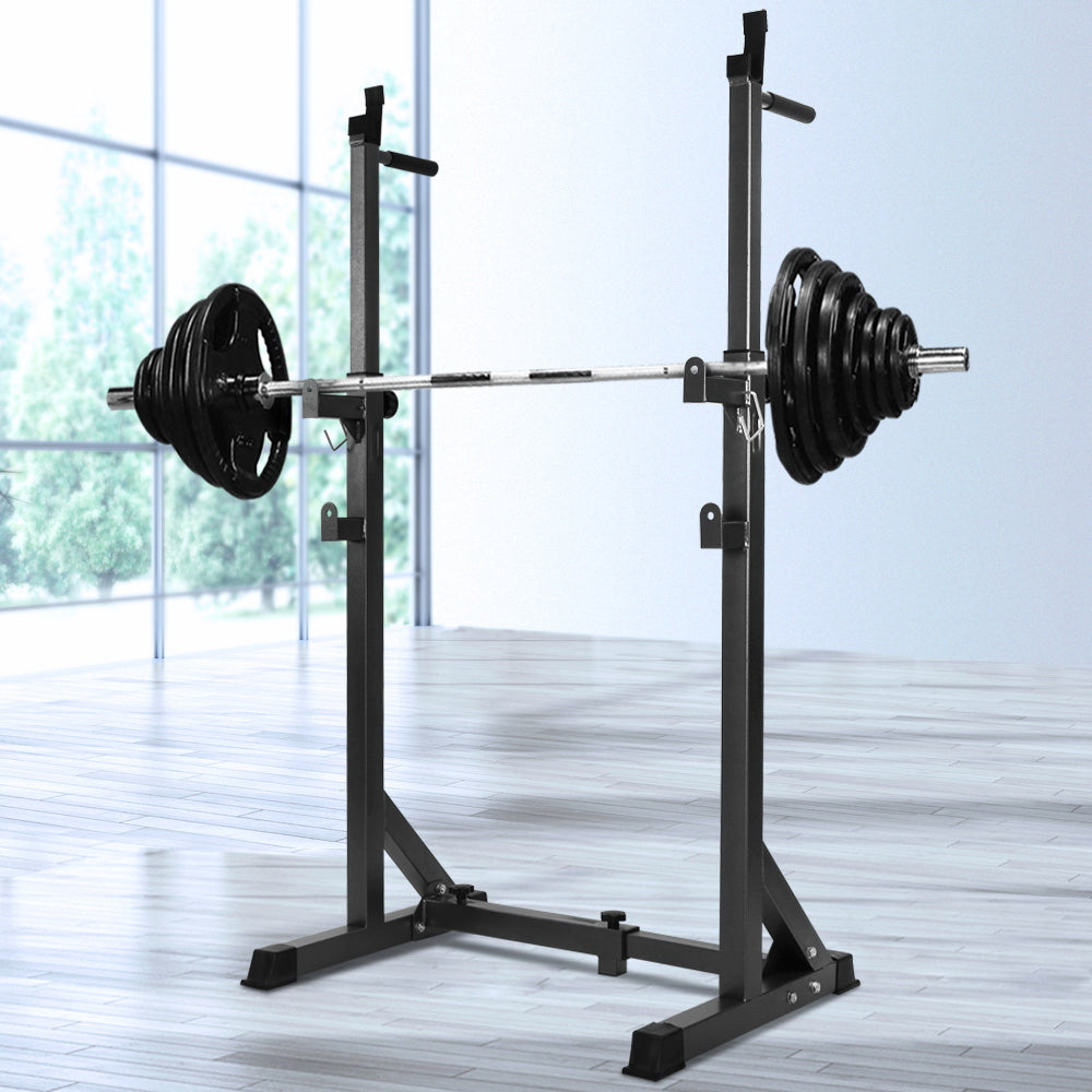 Everfit Weight Bench Adjustable Squat Rack Home Gym Equipment 300kg-Sports &amp; Fitness &gt; Fitness Accessories-PEROZ Accessories
