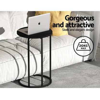 Artiss Floor Sofa Chair &amp; Coffee Table Set, Swivel Lounge Recliner Side Tables