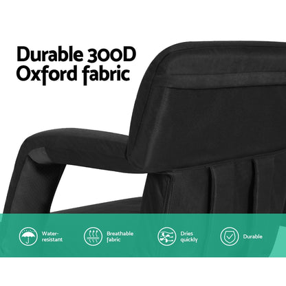 Artiss 2X Floor Lounge Sofa Bed With Armrest Heated Cushion-Furniture &gt; Bar Stools &amp; Chairs &gt; Arm Chairs &amp; Recliners-PEROZ Accessories