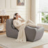 Artiss Chaise Lounge Chair Ergonomic S-Curve Floor Lounger Boneless Lounge Chairs Grey-Furniture > Bar Stools & Chairs > Arm Chairs & Recliners-PEROZ Accessories