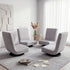 Artiss 4PCS Swivel Floor Chair 360 Adjustable Foldable Lounge Seat Floor Sofa Chair Grey-Furniture > Bar Stools & Chairs > Arm Chairs & Recliners-PEROZ Accessories