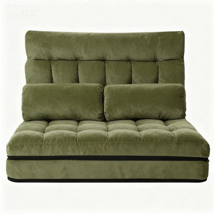 ArtissLounge Sofa Bed 2 seater Green Fabric-Furniture > Bar Stools &amp; Chairs > Arm Chairs &amp; Recliners-PEROZ Accessories