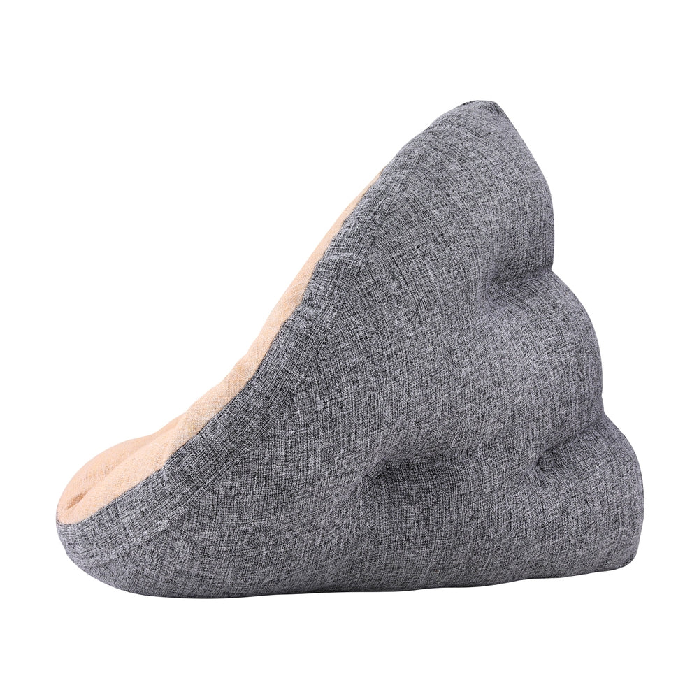 Artiss Floor Lounge Sofa Bed Chair Foldable Washable Beige-Furniture &gt; Bar Stools &amp; Chairs &gt; Arm Chairs &amp; Recliners-PEROZ Accessories
