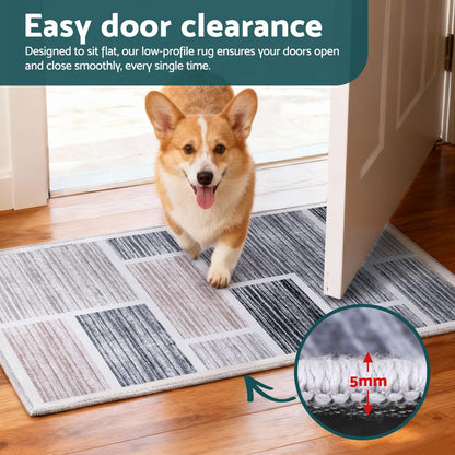 Artiss Floor Rug 50X80cm Doormat Soft Velvet Non-Slip Bath Mat Small Modern-Home &amp; Garden &gt; Rugs &gt; Floor Rugs-PEROZ Accessories