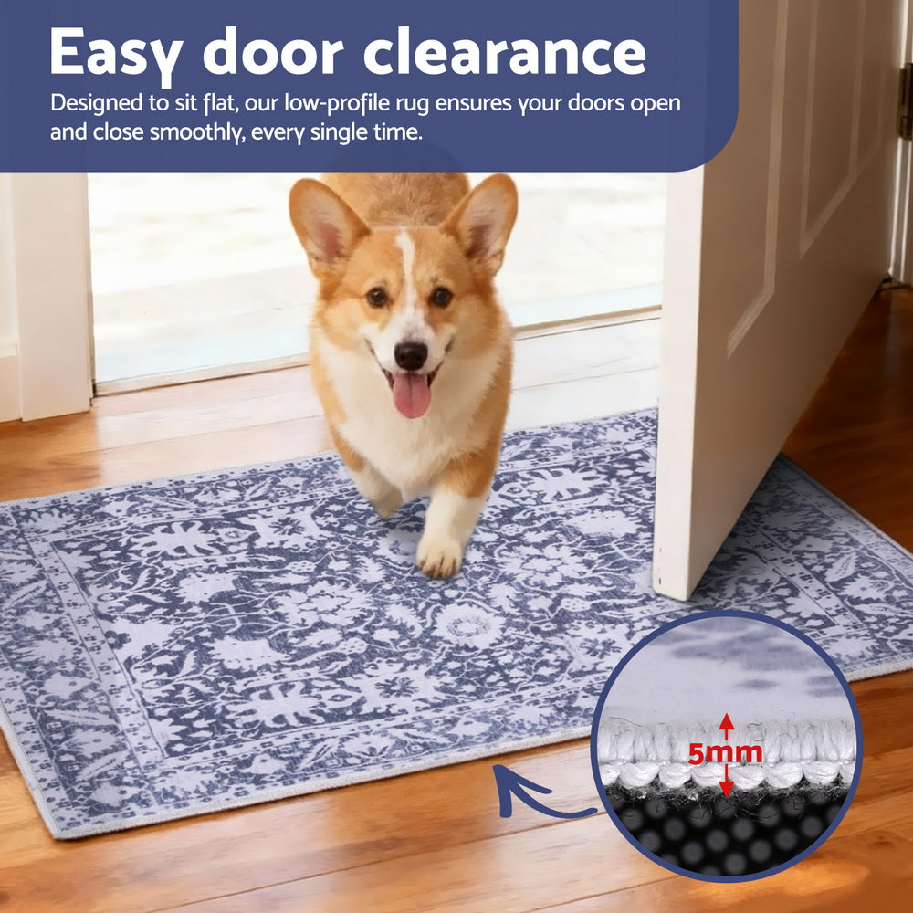 Artiss Floor Rug 50X80cm Doormat Soft Velvet Non-Slip Bath Mat Small Rug Modern-Home &amp; Garden &gt; Rugs &gt; Door Mats-PEROZ Accessories