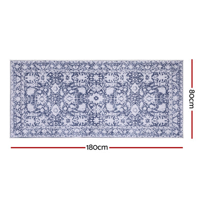 Artiss Hallway Runner Rug 80x180cm Soft Velvet Washable Modern Kitchen Mat-Home &amp; Garden &gt; Rugs &gt; Floor Rugs-PEROZ Accessories