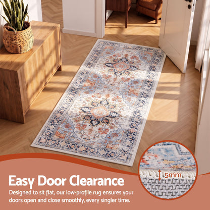 Artiss 60 x 120 cm Runner Rugs For Living Room No Heavy Rubber Crease-Free Foldable Design For Kitchen Entryway And Bedroom 100% Polyester Water-repellent Resistant Non-Shedding-Home &amp; Garden > Rugs > Round Rugs-PEROZ Accessories