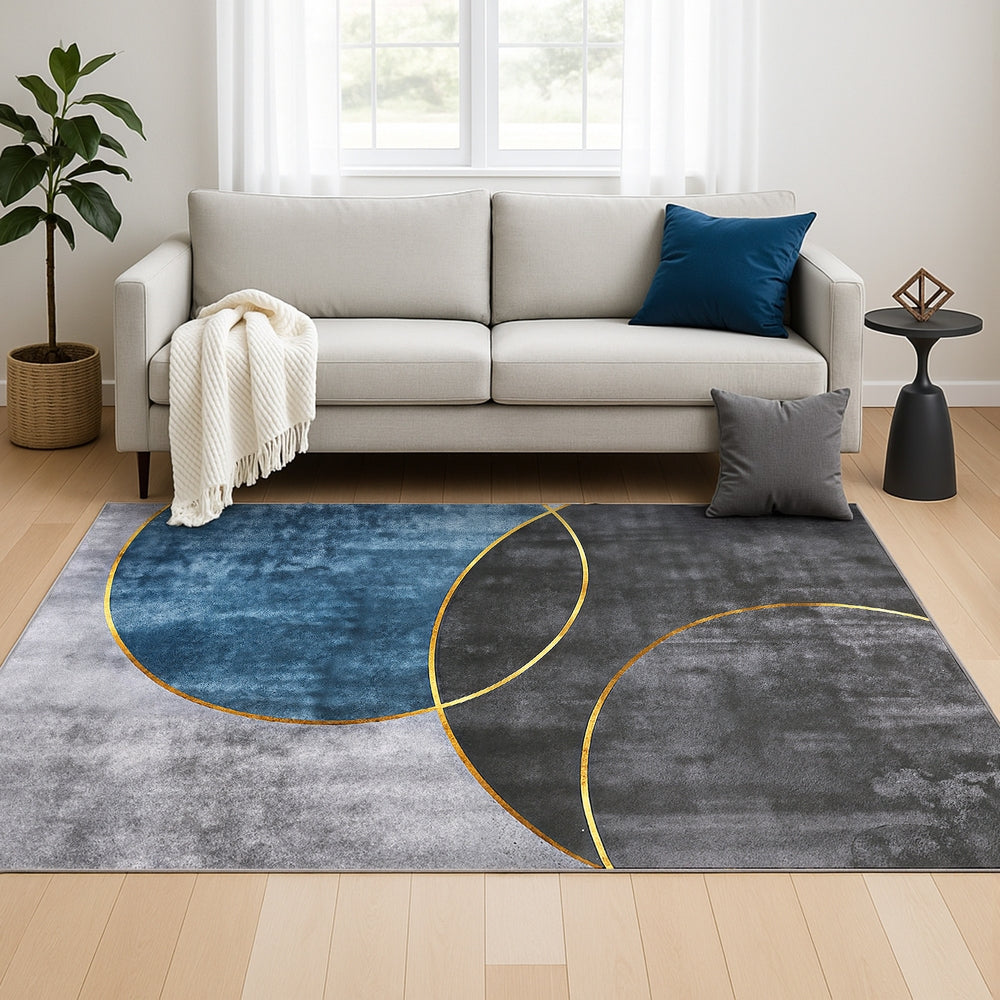 Artiss Washable Floor Rug 160X230cm Large Geometric Area Rug Modern Floor Carpet-Home &amp; Garden &gt; Rugs &gt; Floor Rugs-PEROZ Accessories