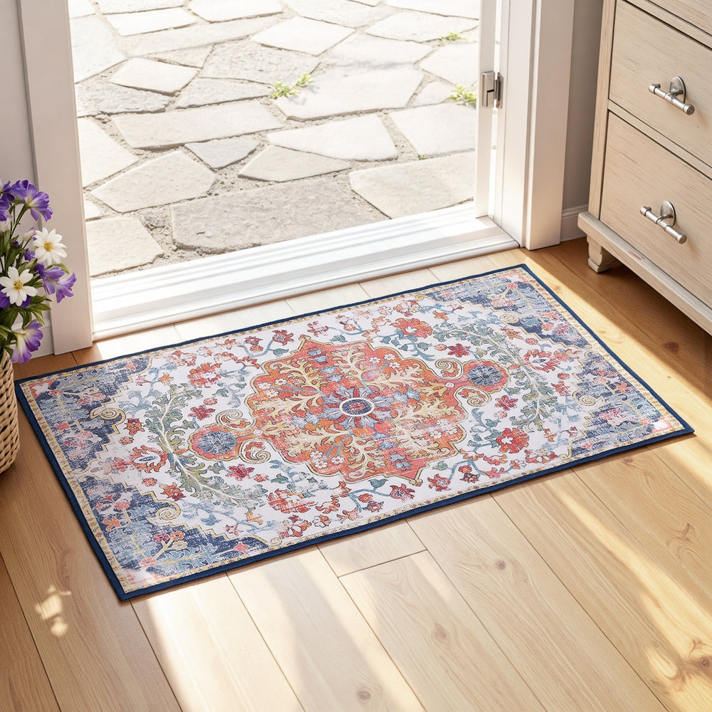 Artiss Floor Rug 50X80 Doormat Carpet Short Pile Non-Slip Entryway Mat Bohemian-Home &amp; Garden &gt; Rugs &gt; Floor Rugs-PEROZ Accessories