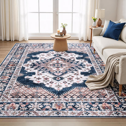 Artiss Floor Rug 240x340cm Large Washable Persian Area Rug Living Room Carpet-Home &amp; Garden &gt; Rugs &gt; Floor Rugs-PEROZ Accessories