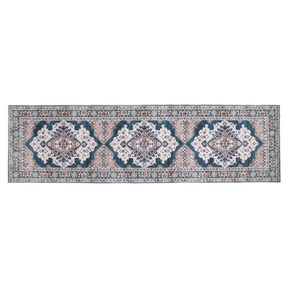 Artiss 80 x 300 cm Washable Runner Area Rug No Hard Glue Quilt-Like Soft for Home Decor, 0.5cm Ultra-Thin Pet Friendly Bohemian Medallion Bedroom Carpet