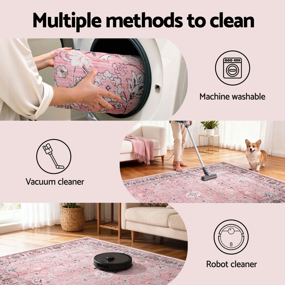Artiss Floor Rug 240X340cm Large Washable Area Rug Vintage Living Room Carpet-Home &amp; Garden > Rugs > Floor Rugs-PEROZ Accessories