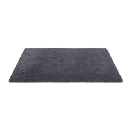 Artiss Floor Rug 140x200cm Plush Area Shaggy Rug Living Room Bedroom Carpet Grey-Home &amp; Garden &gt; Rugs &gt; Floor Rugs-PEROZ Accessories