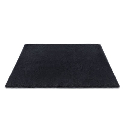 Artiss Floor Rug 200x230cm Plush Area Shaggy Rug Living Room Bedroom Carpet Black-Home &amp; Garden > Rugs > Floor Rugs-PEROZ Accessories
