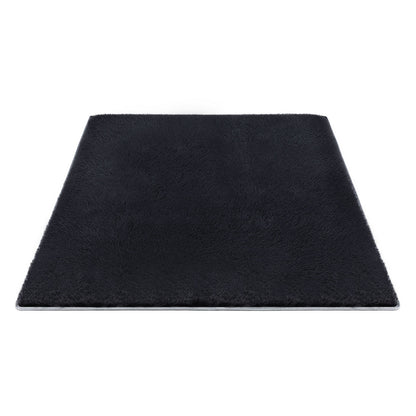 Artiss Floor Rug 200x290cm Plush Area Shaggy Rug Living Room Bedroom Carpet Black-Home &amp; Garden > Rugs > Floor Rugs-PEROZ Accessories
