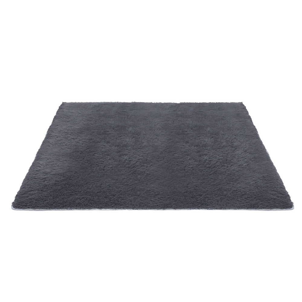 Artiss Floor Rug 200x290cm Plush Area Shaggy Rug Living Room Bedroom Carpet Grey-Home &amp; Garden &gt; Rugs &gt; Floor Rugs-PEROZ Accessories