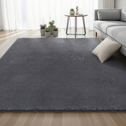 Artiss Floor Rug 200x290cm Plush Area Shaggy Rug Living Room Bedroom Carpet Grey-Home &amp; Garden &gt; Rugs &gt; Floor Rugs-PEROZ Accessories