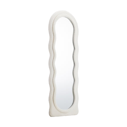 Oikiture Full Length Mirror 160cm Boucle Floor Mirrors-Full Length Mirrors-PEROZ Accessories