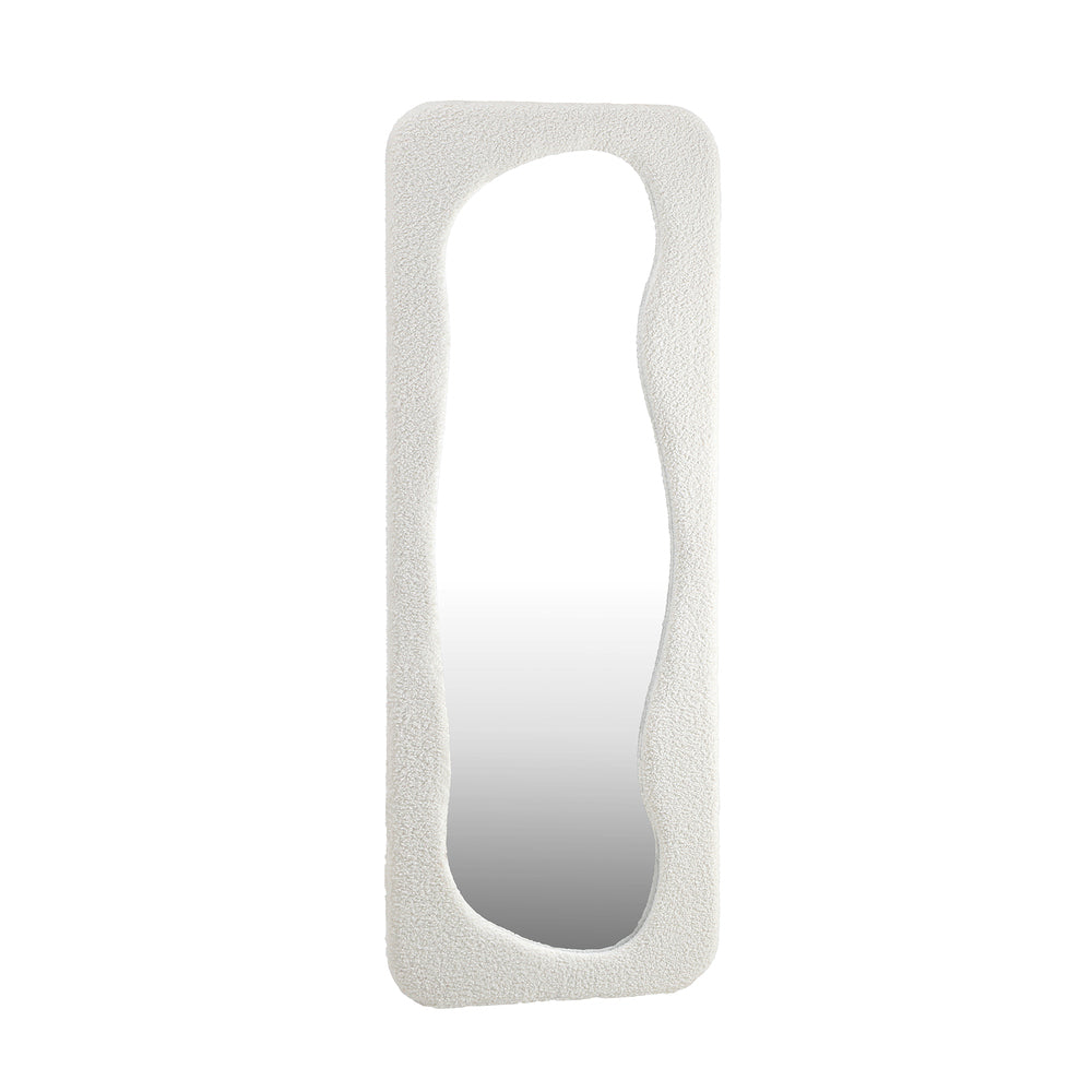 Oikiture Full Length Mirror 160x60cm Boucle Floor Mirrors-Full Length Mirrors-PEROZ Accessories