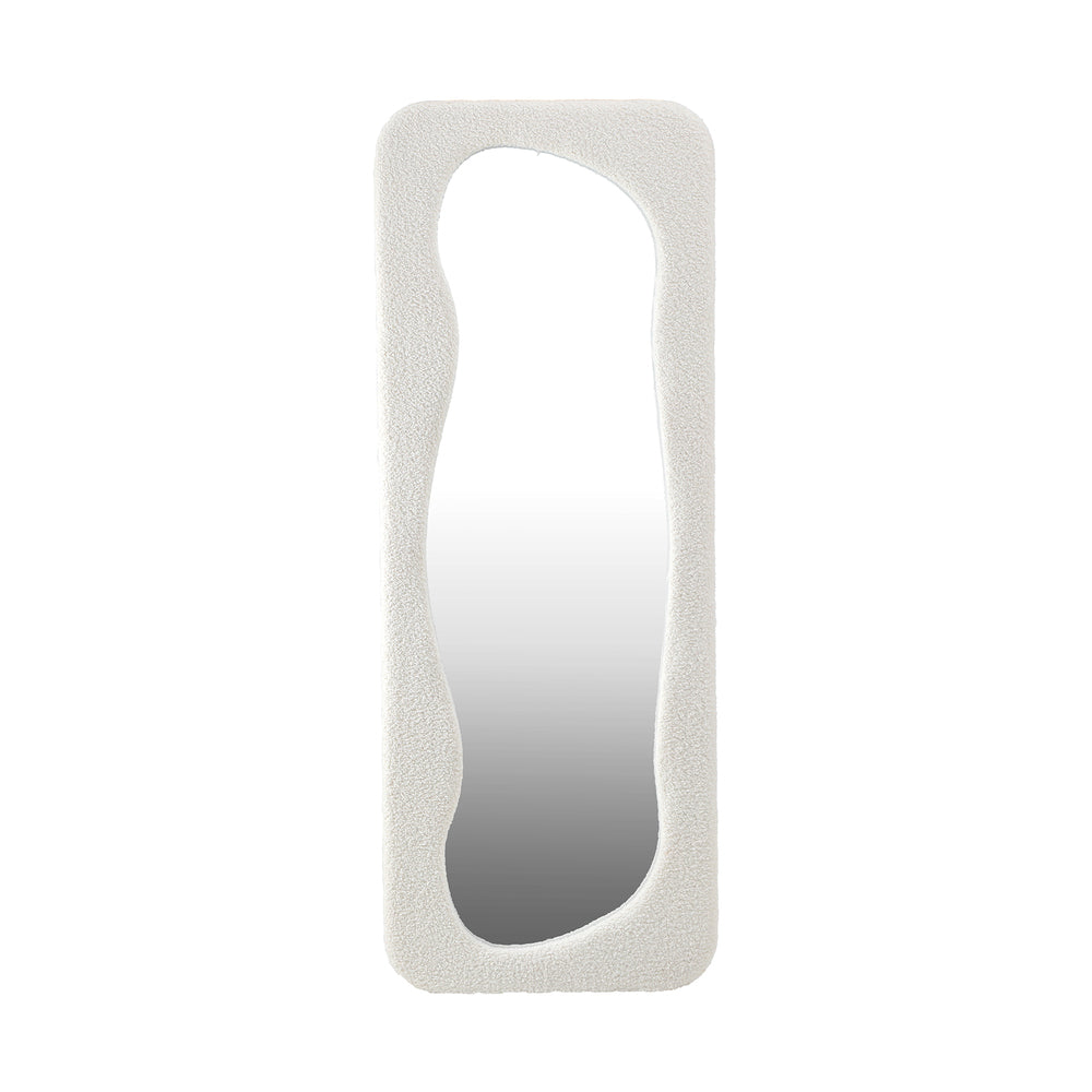 Oikiture Full Length Mirror 160x60cm Boucle Floor Mirrors-Full Length Mirrors-PEROZ Accessories