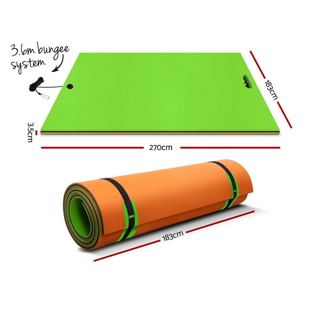 Weisshorn Floating Water Mat 2.7x1.8m Foam Pad Swimming Pool Island Platform-Home &amp; Garden > Pool &amp; Accessories-PEROZ Accessories