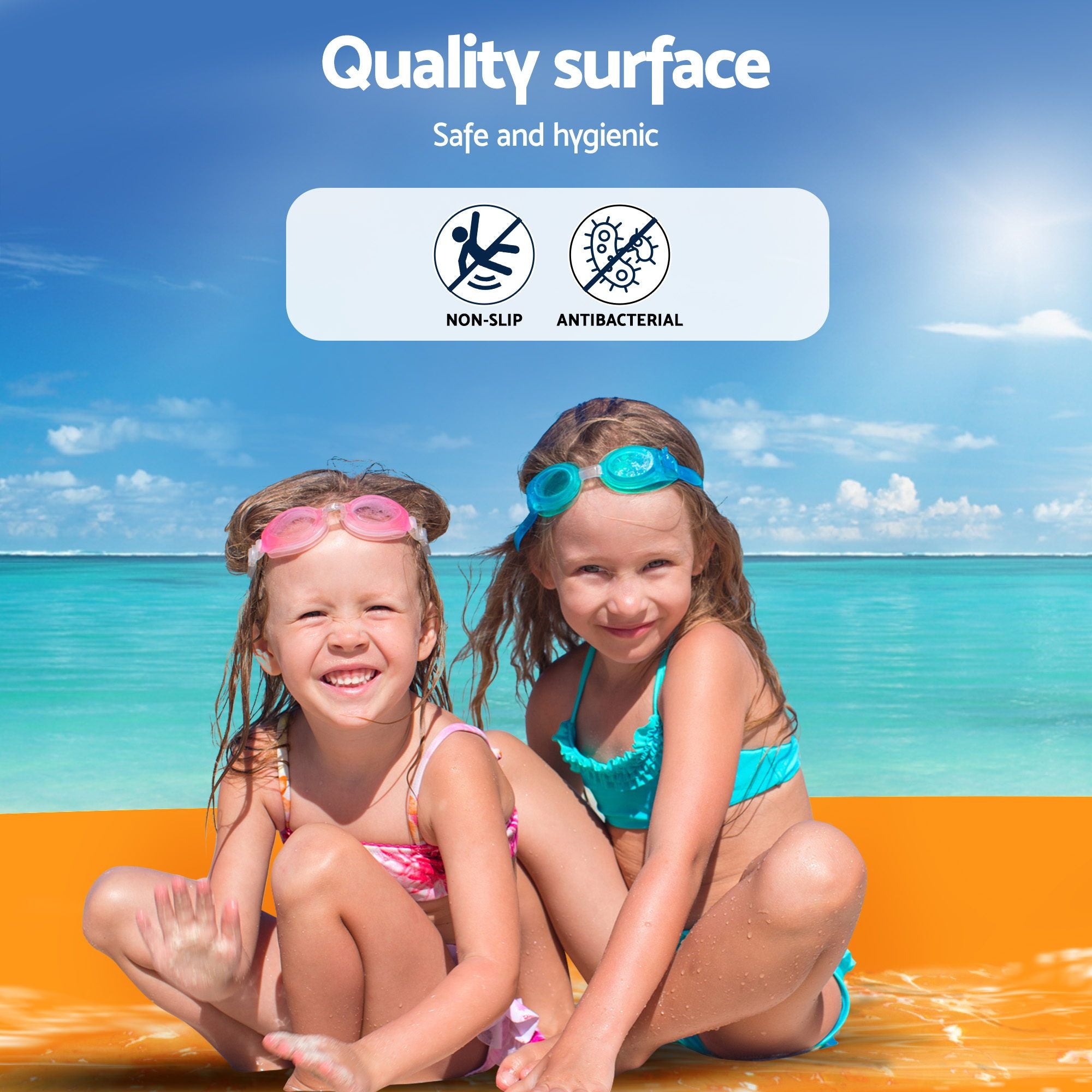Weisshorn Floating Water Mat 2.7x1.8m Foam Pad Swimming Pool Island Platform-Home &amp; Garden > Pool &amp; Accessories-PEROZ Accessories