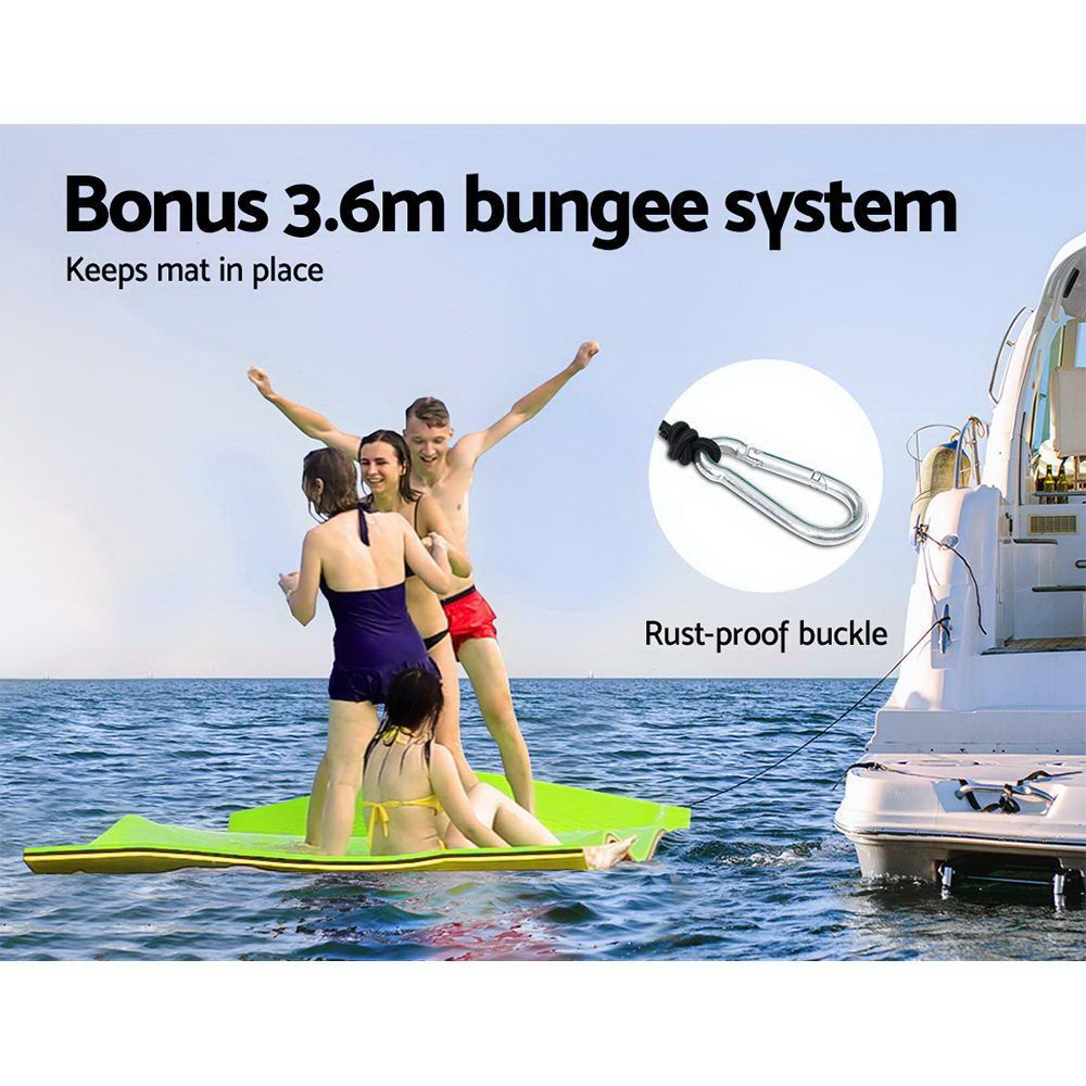 Weisshorn Floating Water Mat 3.5x1.8m Foam Pad Swimming Pool Island Platform-Home &amp; Garden > Pool &amp; Accessories-PEROZ Accessories