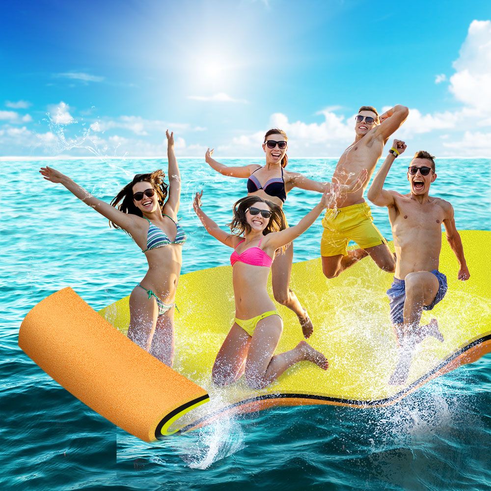 Weisshorn Floating Water Mat 5.5x1.8m Foam Pad Swimming Pool Island Platform-Home &amp; Garden > Pool &amp; Accessories-PEROZ Accessories