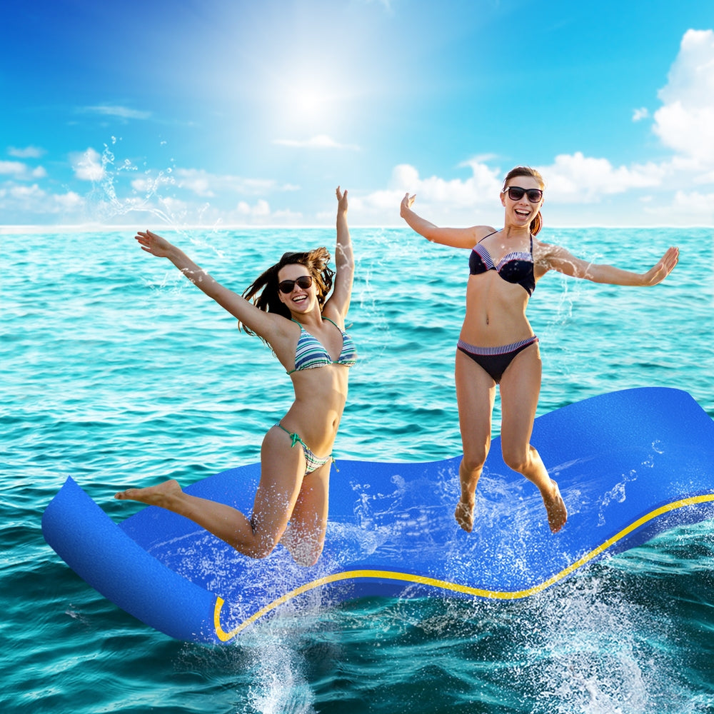 Weisshorn Floating Water Mat 55x180cm Foam Pad Swimming Pool Platform Blue-Home &amp; Garden &gt; Pool &amp; Accessories &gt; Pool Toys &amp; Inflatables-PEROZ Accessories