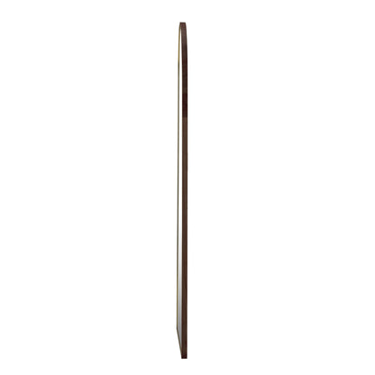 Oikiture Wooden Full Length Mirror 166x60cm Arched Floor Mirrors Brown-Full Length Mirror-PEROZ Accessories