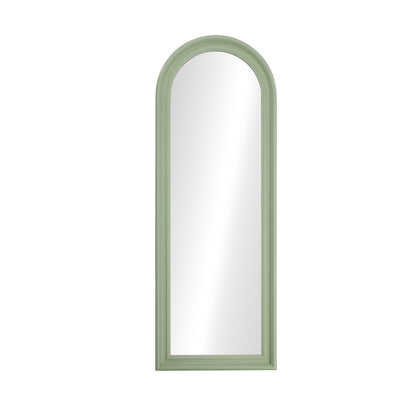 Oikiture Full Length Mirror Elegance Arch 165x60cm Green Wood-Full Length Mirror-PEROZ Accessories