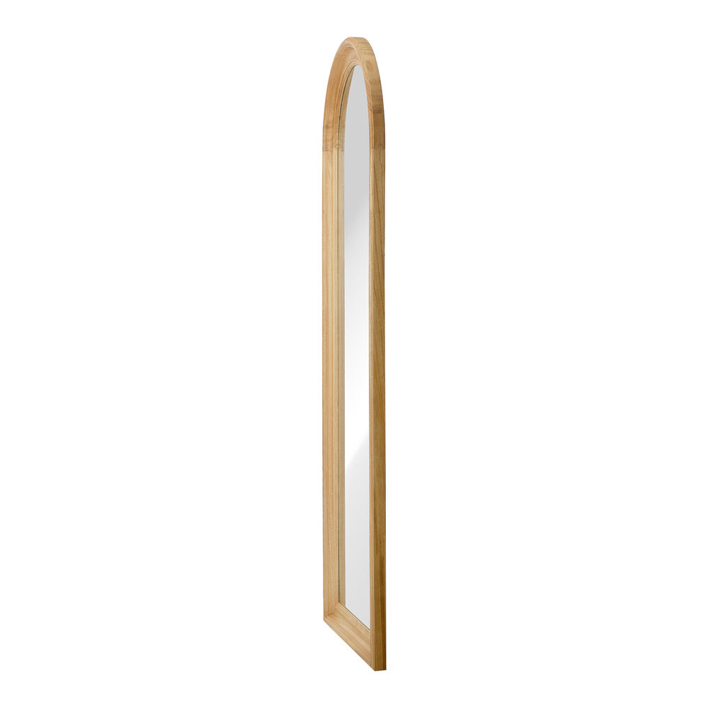 Oikiture Full Length Mirror Elegance Arch 165x60cm Natural Wood-Full Length Mirror-PEROZ Accessories